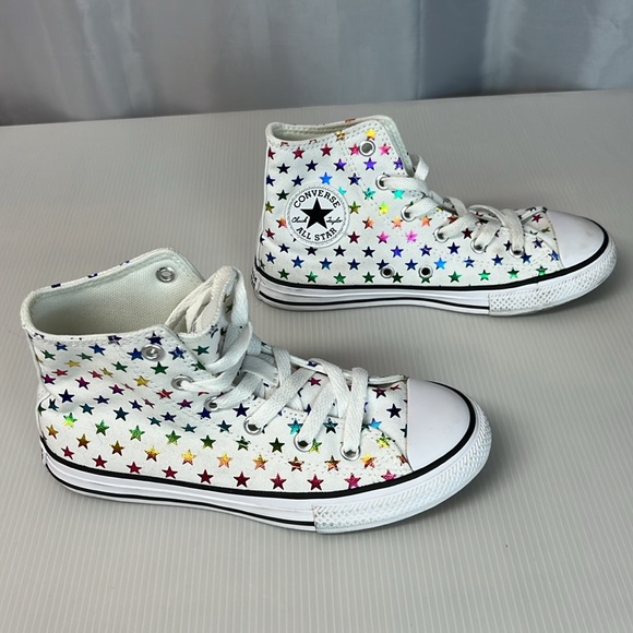 Kids' Star Pattern High-Top Sneakers. Phlf 2244 - Picture 3 of 7
